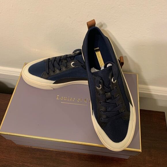 Louise et Cie canvas leather sneaker size 7, new in box - Picture 1 of 11